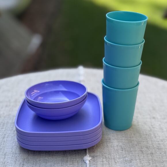 VTG -TUPPERWARE TOY play dishes / NICE shape-pretend play-kitchen toys 10 pieces - Picture 1 of 7